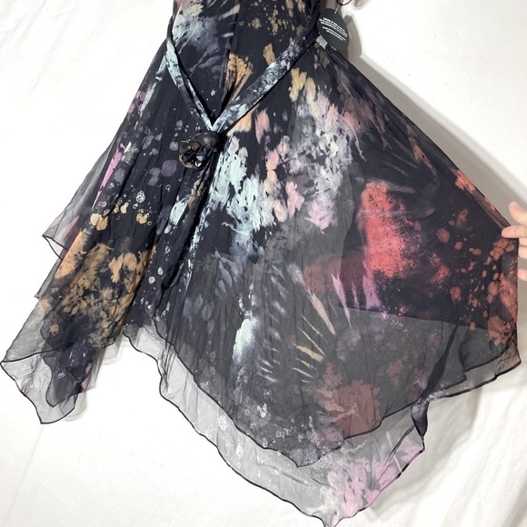 Sass & Bide Interstella Printed Sheer Silk Dress 2 NWT - Picture 9 of 14